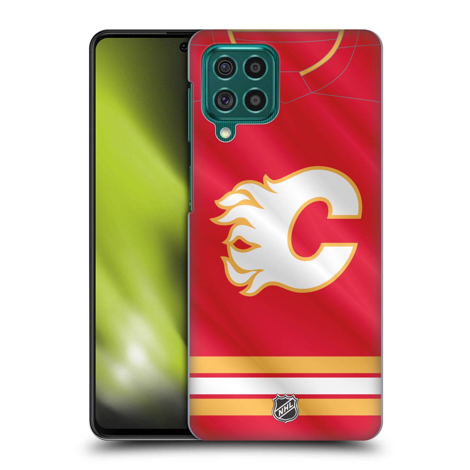 Pouzdro na mobil Samsung Galaxy M62 - HEAD CASE - Hokej NHL - Calgary Flames - Znak