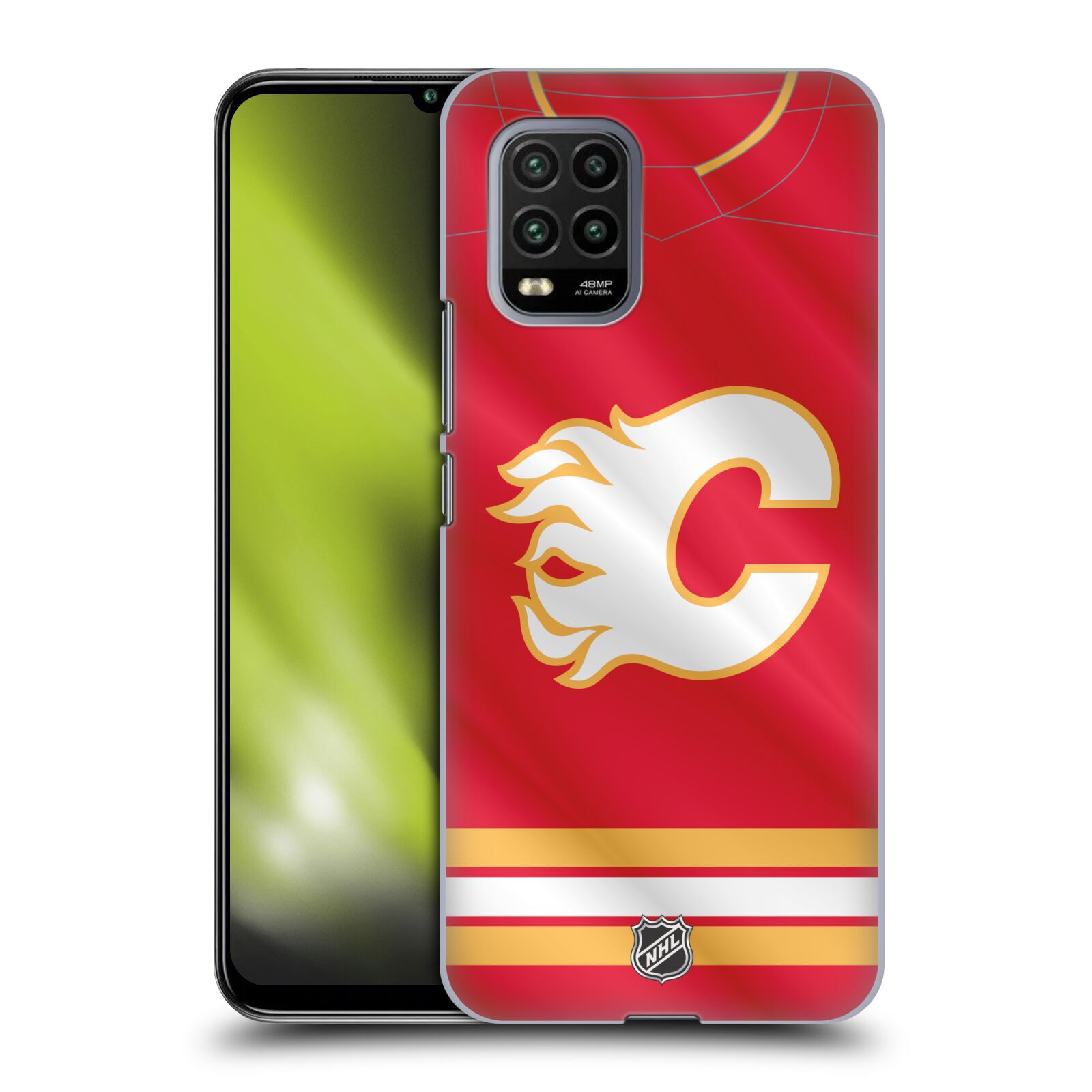 Pouzdro na mobil Xiaomi  Mi 10 LITE / Mi 10 LITE 5G - HEAD CASE - Hokej NHL - Calgary Flames - Znak