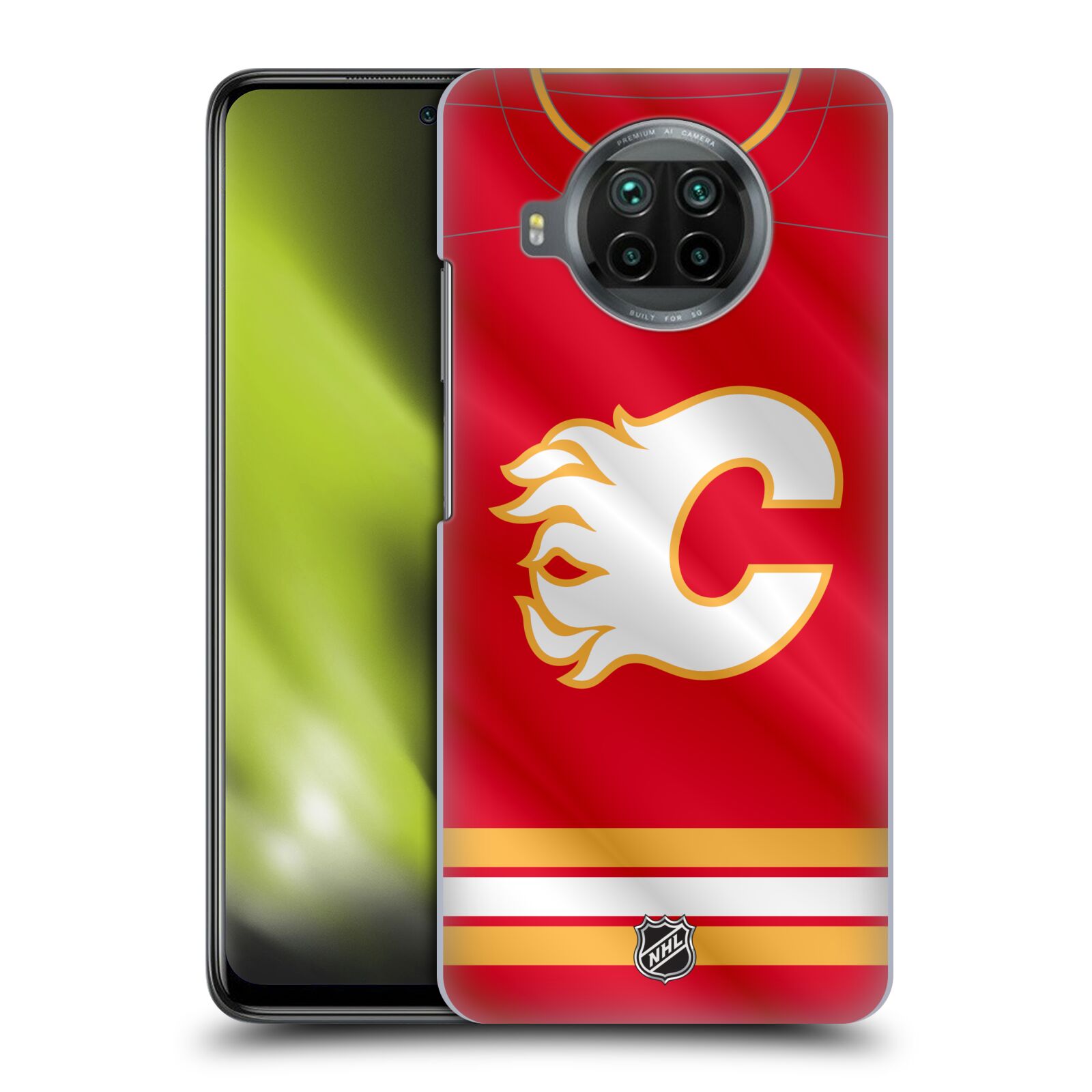 Pouzdro na mobil Xiaomi  Mi 10T LITE 5G - HEAD CASE - Hokej NHL - Calgary Flames - Znak