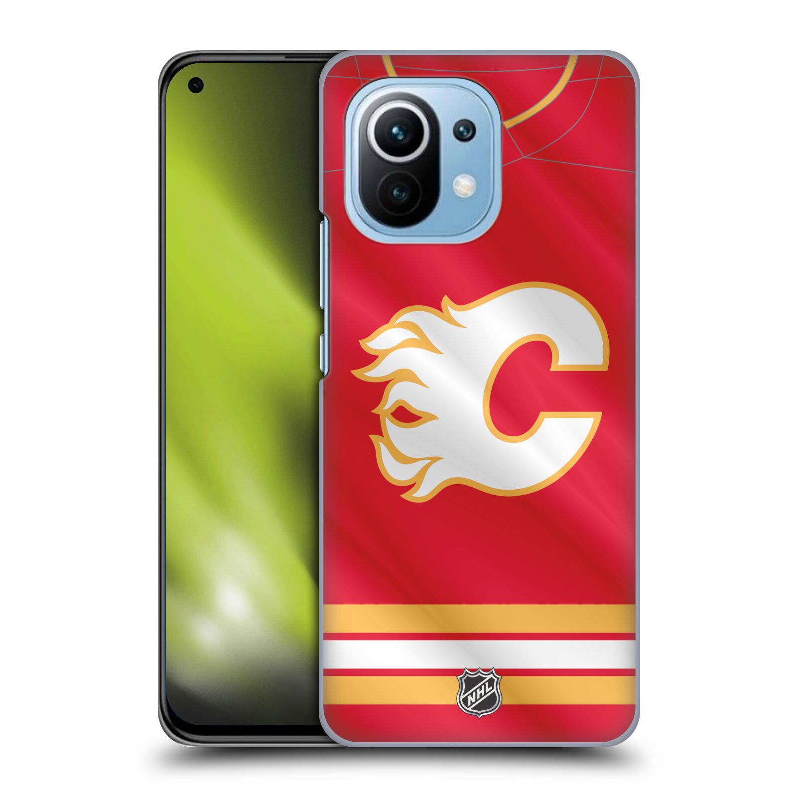Pouzdro na mobil Xiaomi  Mi 11 - HEAD CASE - Hokej NHL - Calgary Flames - Znak