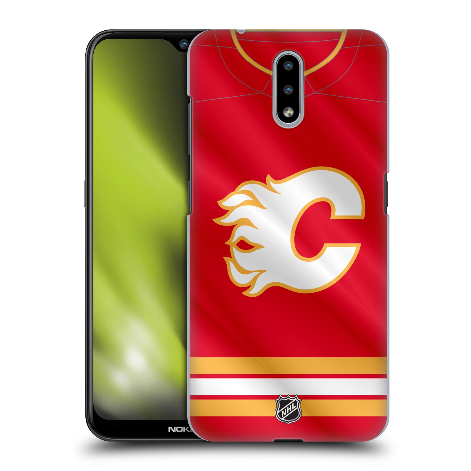 Pouzdro na mobil Nokia 2.3 - HEAD CASE - Hokej NHL - Calgary Flames - Znak