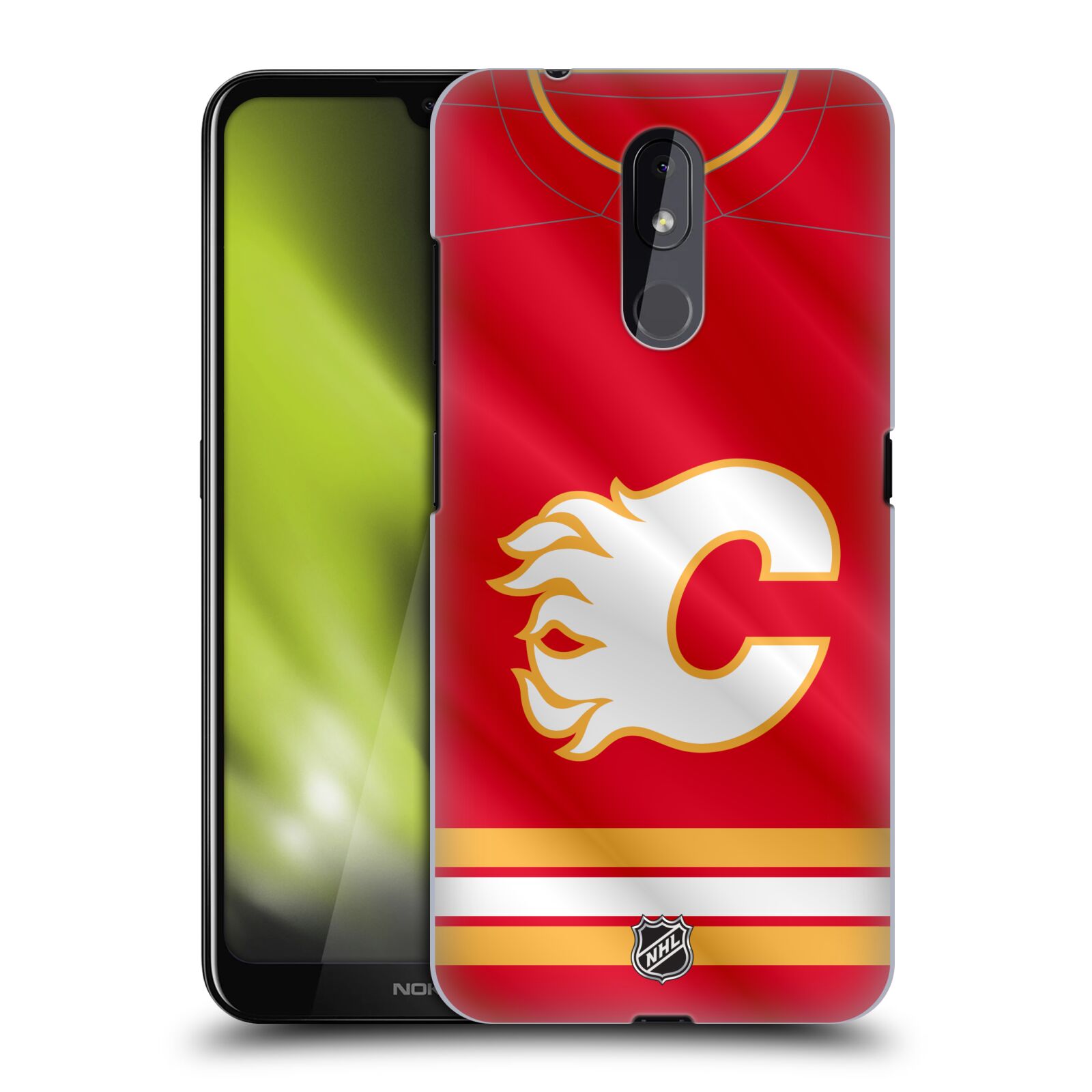 Pouzdro na mobil Nokia 3.2 - HEAD CASE - Hokej NHL - Calgary Flames - Znak