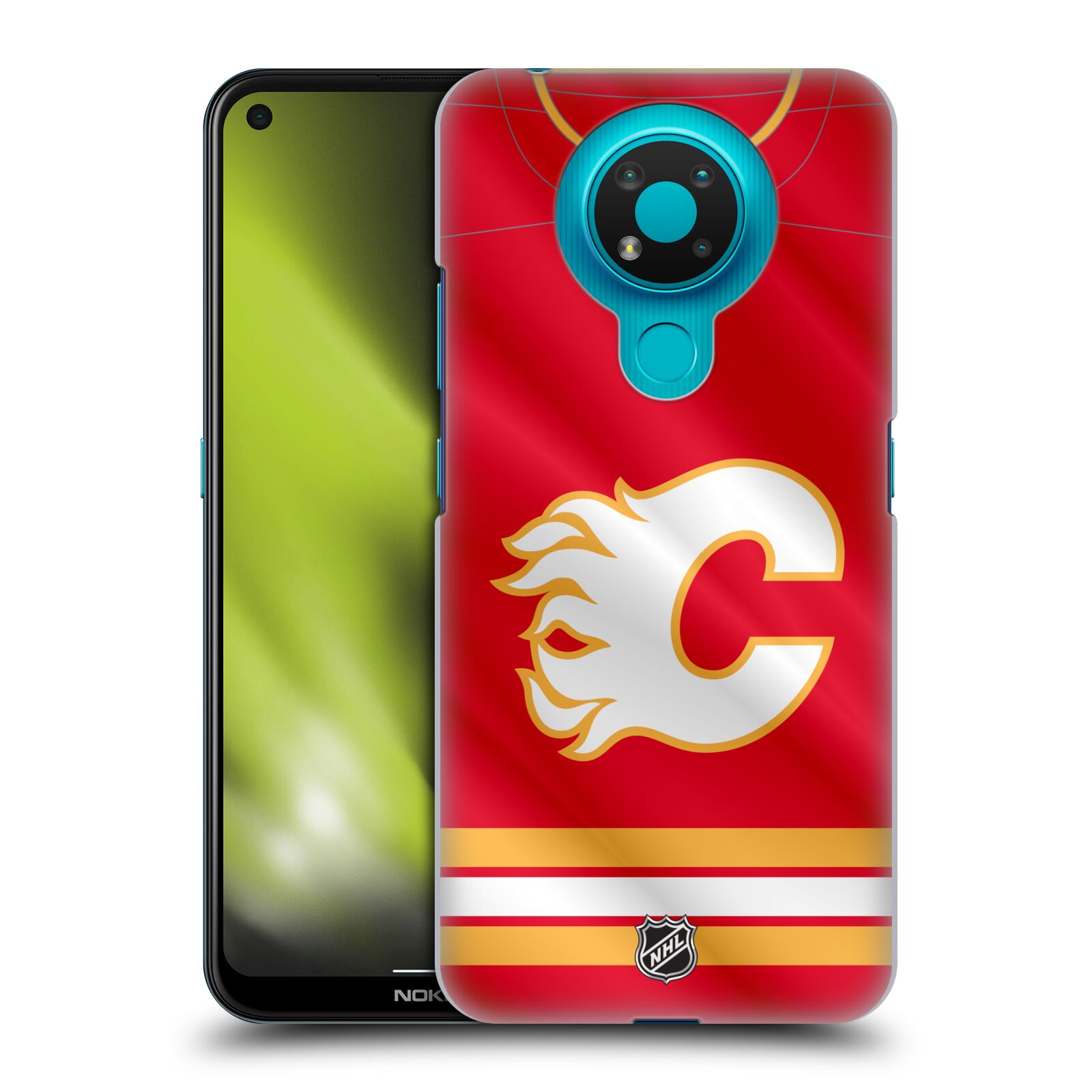 Pouzdro na mobil Nokia 3.4 - HEAD CASE - Hokej NHL - Calgary Flames - Znak