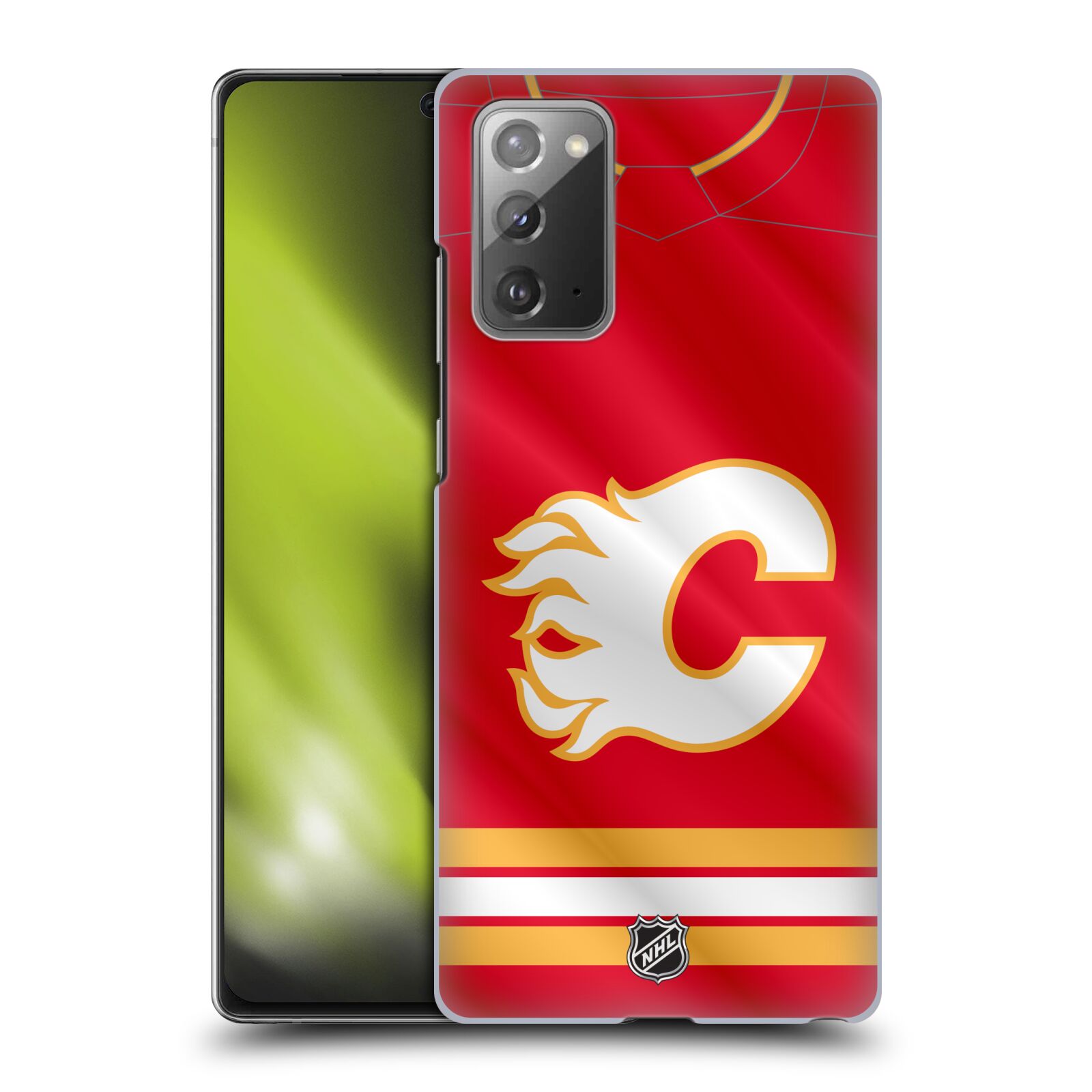 Pouzdro na mobil Samsung Galaxy Note 20 - HEAD CASE - Hokej NHL - Calgary Flames - Znak