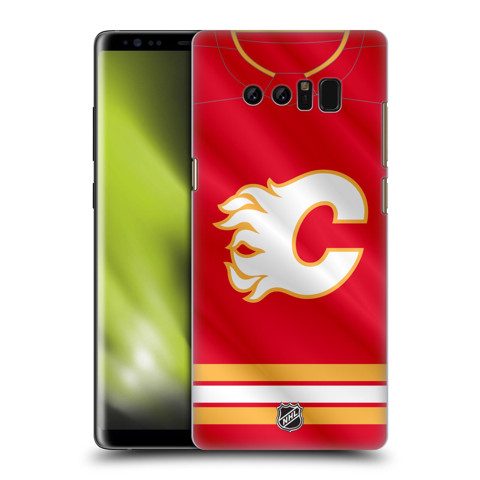 Pouzdro na mobil Samsung Galaxy Note 8 - HEAD CASE - Hokej NHL - Calgary Flames - Znak
