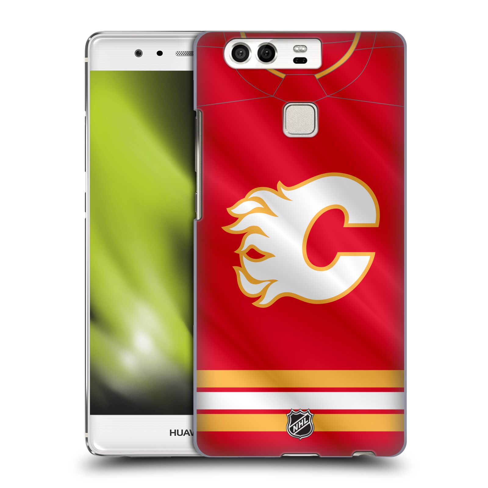 Pouzdro na mobil Huawei P9 / P9 DUAL SIM - HEAD CASE - Hokej NHL - Calgary Flames - Znak