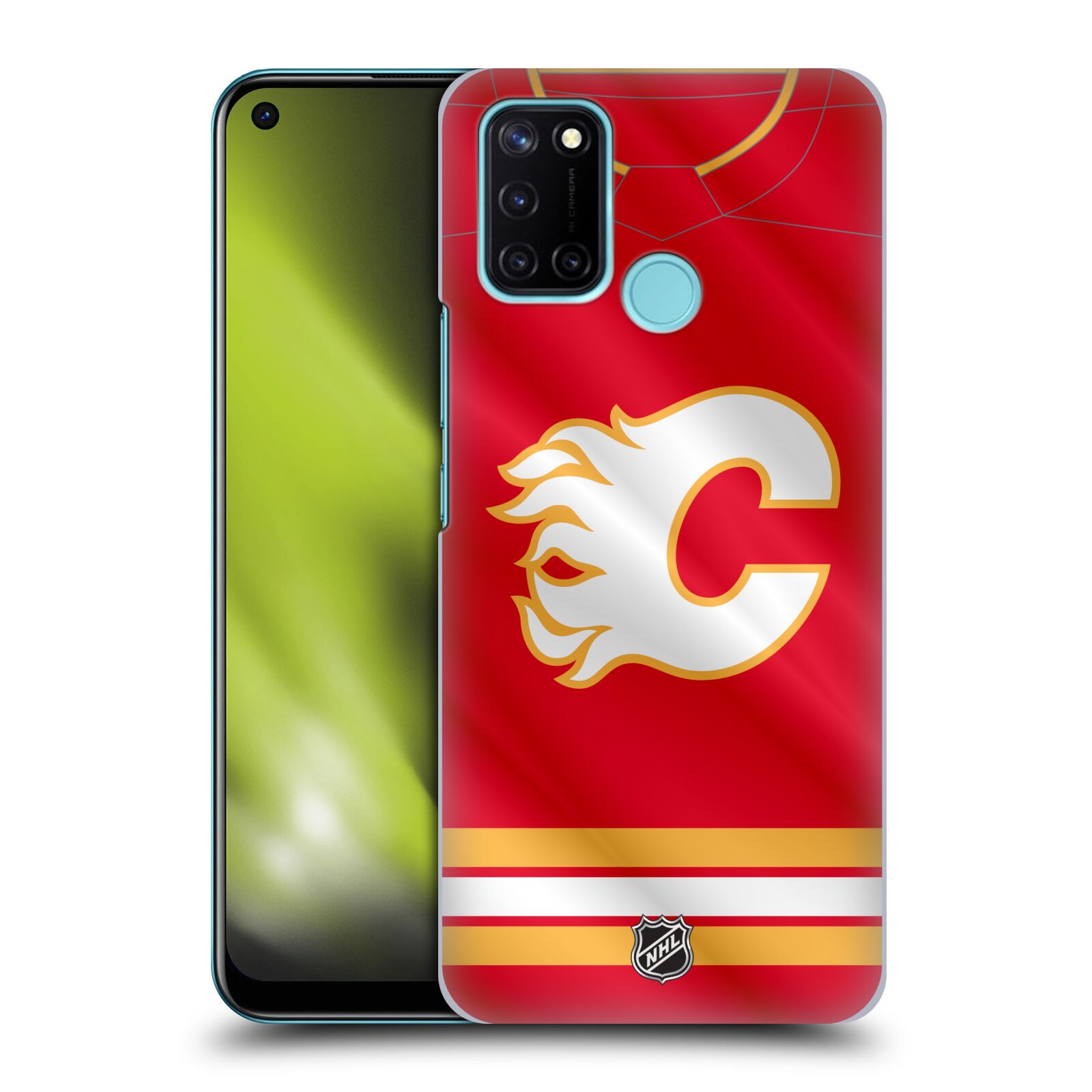 Pouzdro na mobil Realme 7i / Realme C17 - HEAD CASE - Hokej NHL - Calgary Flames - Znak