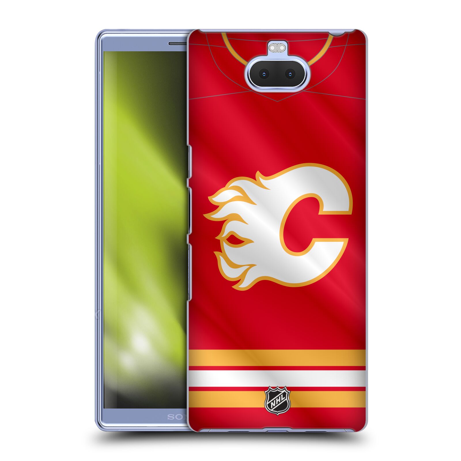 Pouzdro na mobil Sony Xperia 10 Plus - HEAD CASE - Hokej NHL - Calgary Flames - Znak