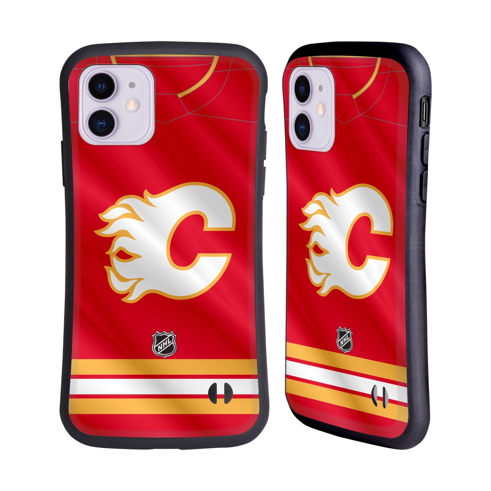 Obal na mobil Apple iPhone 11 - HEAD CASE - NHL - Calgary Flames znak na dresu