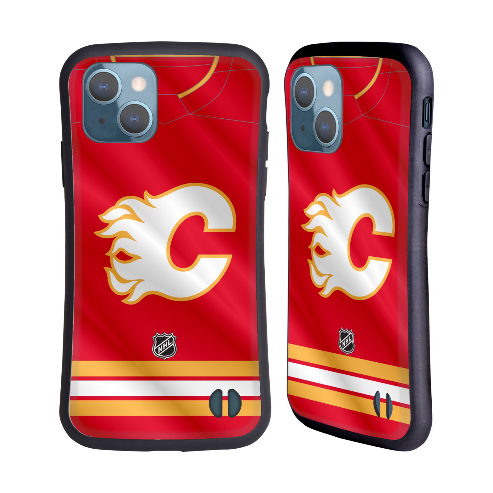 Obal na mobil Apple iPhone 13 - HEAD CASE - NHL - Calgary Flames znak na dresu