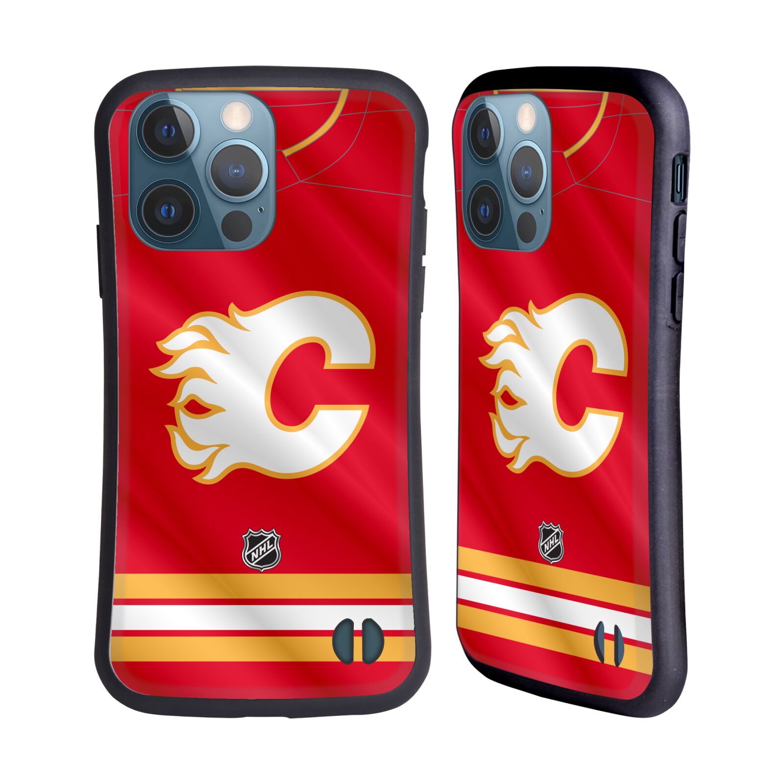 Obal na mobil Apple iPhone 13 PRO - HEAD CASE - NHL - Calgary Flames znak na dresu