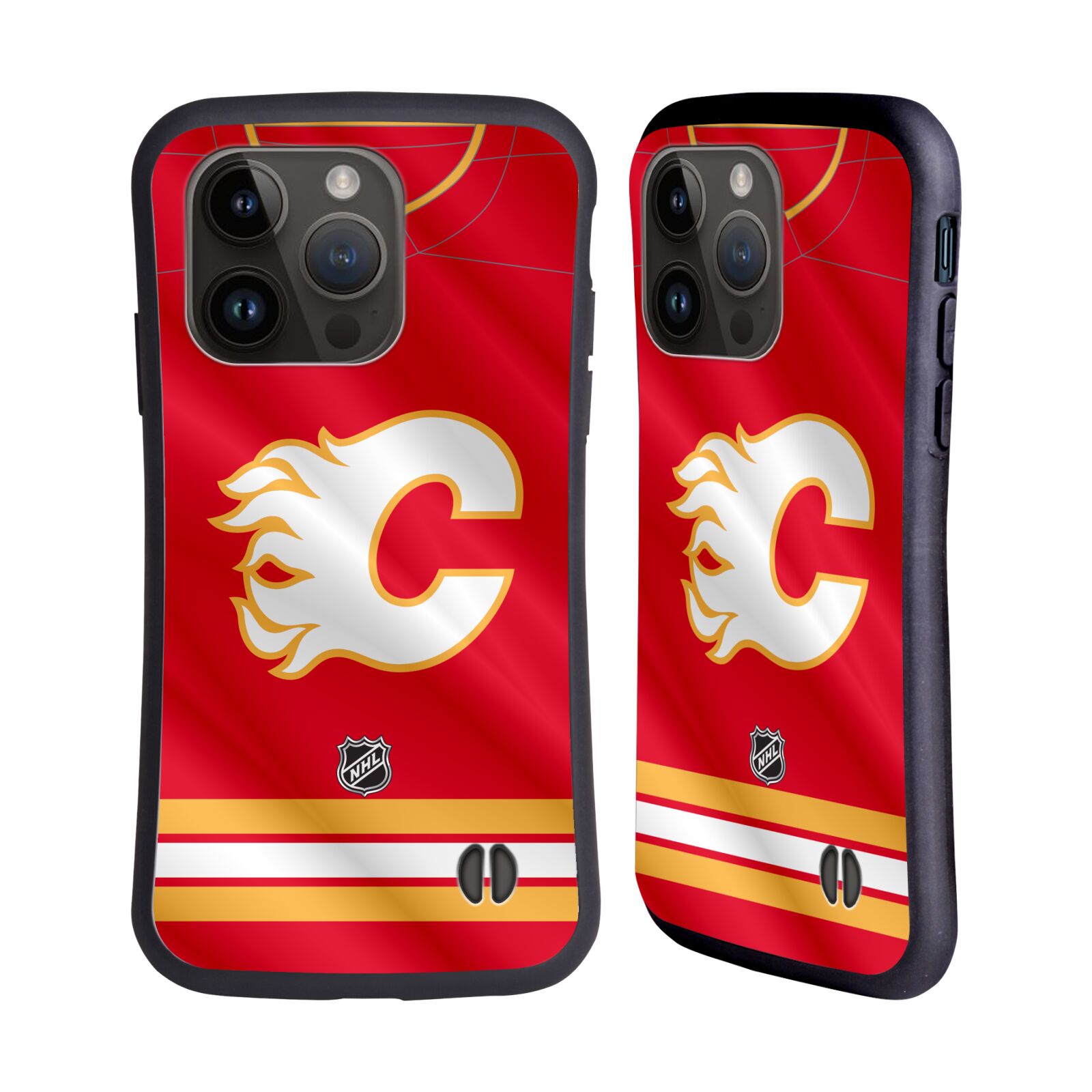 Obal na mobil Apple iPhone 15 PRO - HEAD CASE - NHL - Calgary Flames znak na dresu