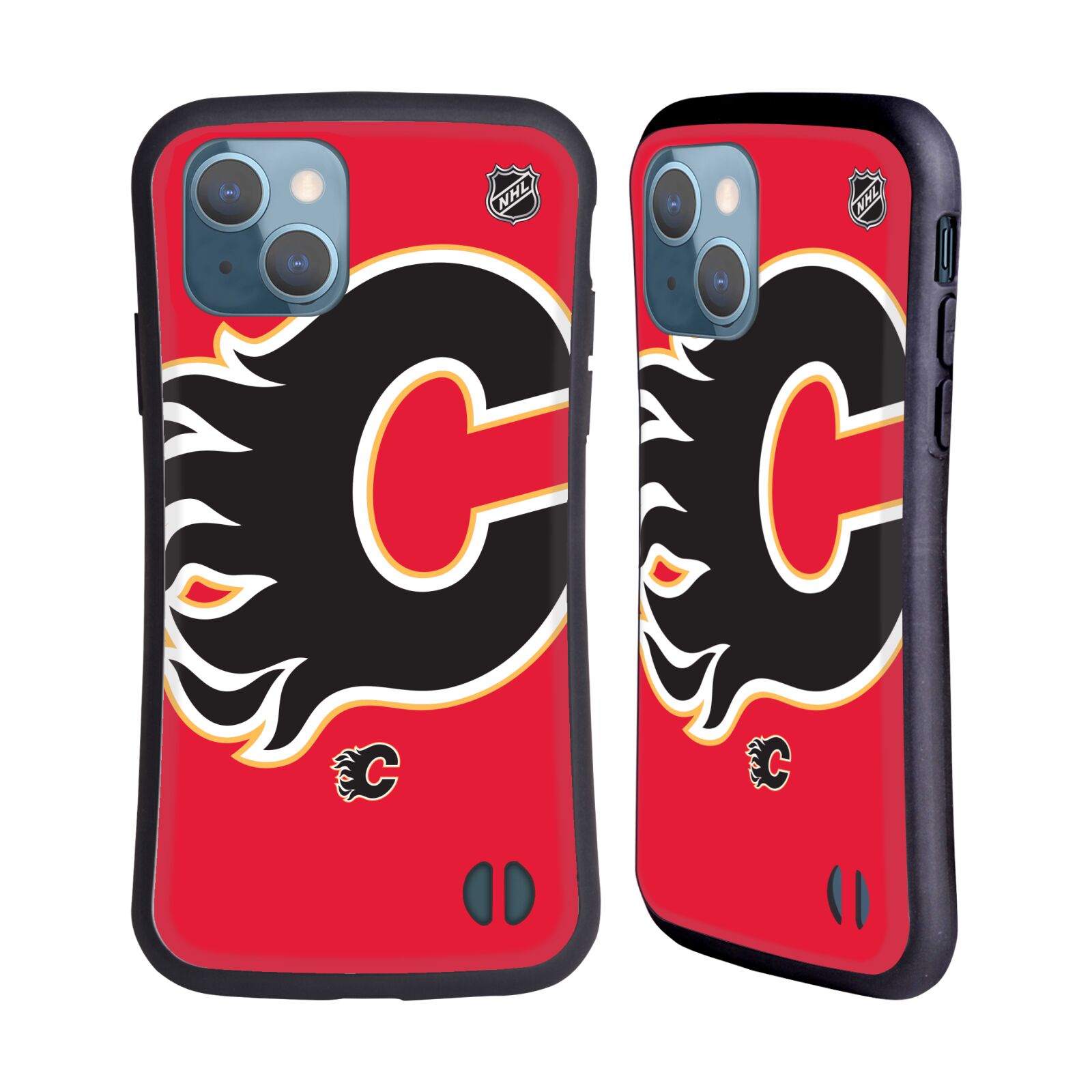 Obal na mobil Apple iPhone 13 - HEAD CASE - NHL - Calgary Flames velký znak