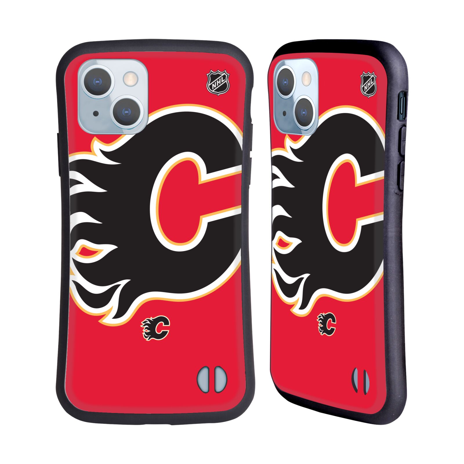 Odolný zadní obal pro mobil Apple iPhone 14 - HEAD CASE - NHL - Calgary Flames velký znak