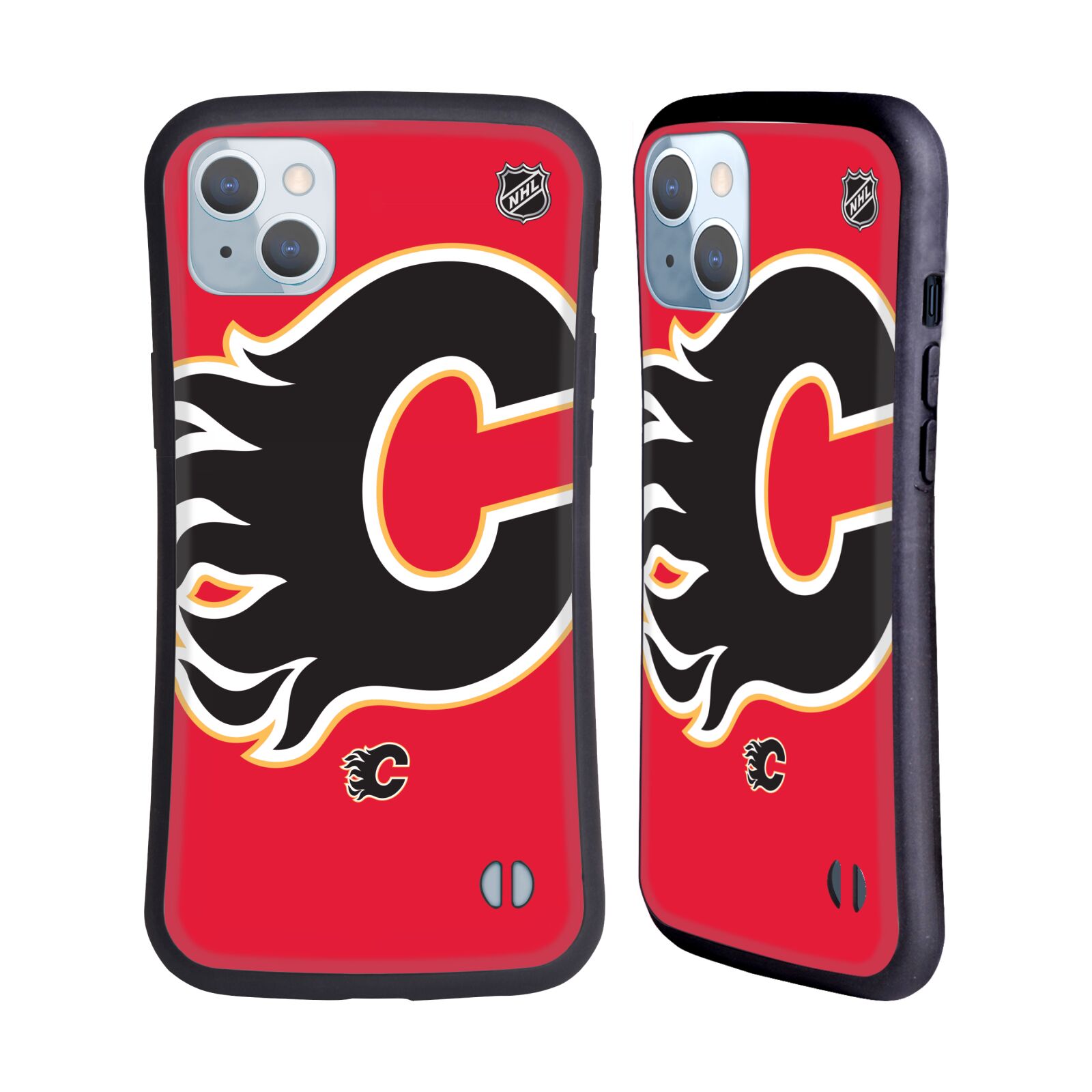 Odolný zadní obal pro mobil Apple iPhone 14 PLUS - HEAD CASE - NHL - Calgary Flames velký znak