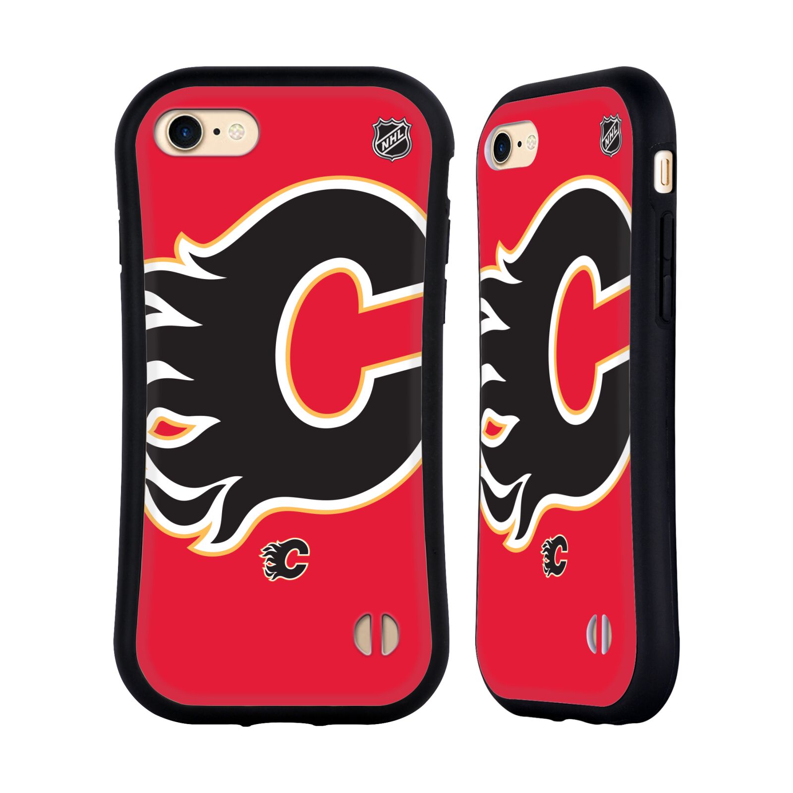 Obal na mobil Apple iPhone 7/8, SE 2020 - HEAD CASE - NHL - Calgary Flames velký znak