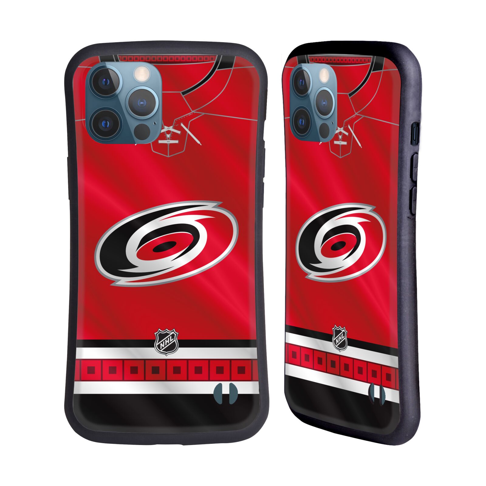 Obal na mobil Apple iPhone 12 PRO MAX - HEAD CASE - NHL - Carolina Hurricanes znak dres