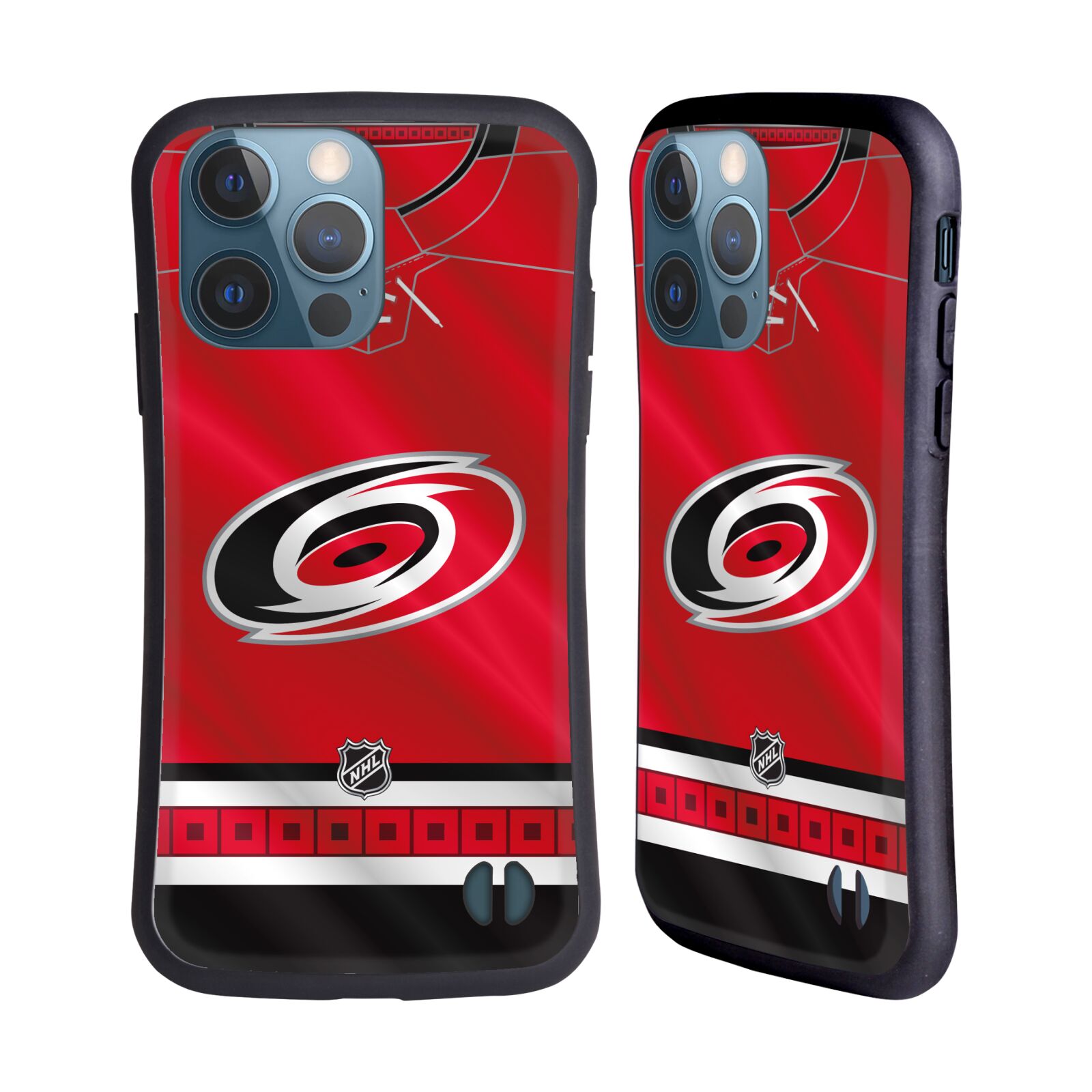 Obal na mobil Apple iPhone 13 PRO - HEAD CASE - NHL - Carolina Hurricanes znak dres