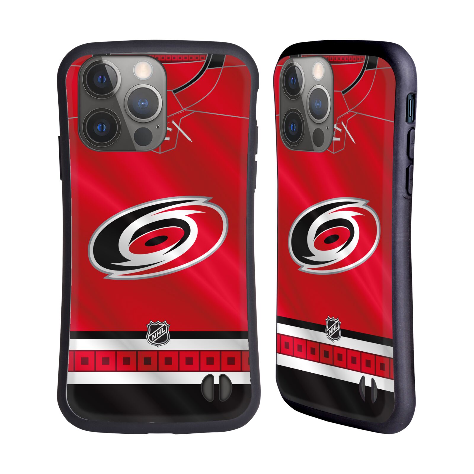 Obal na mobil Apple iPhone 14 PRO - HEAD CASE - NHL - Carolina Hurricanes znak dres