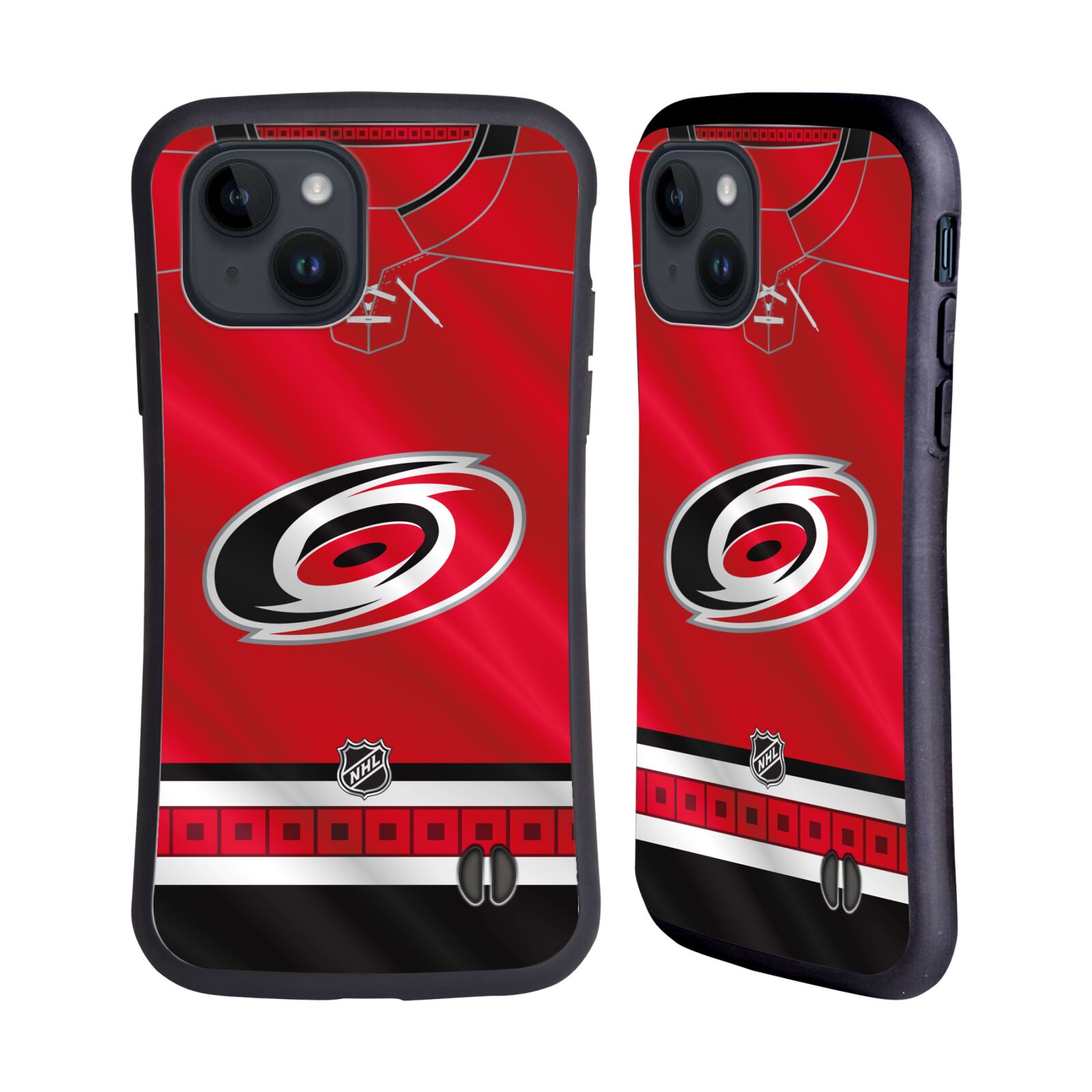 Obal na mobil Apple iPhone 15 - HEAD CASE - NHL - Carolina Hurricanes znak dres