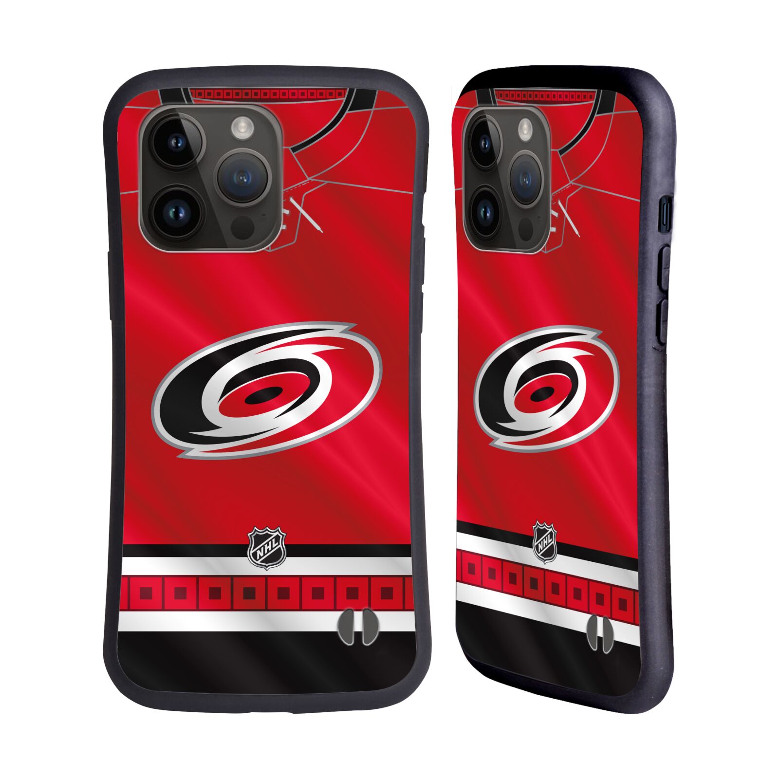 Obal na mobil Apple iPhone 15 PRO MAX - HEAD CASE - NHL - Carolina Hurricanes znak dres