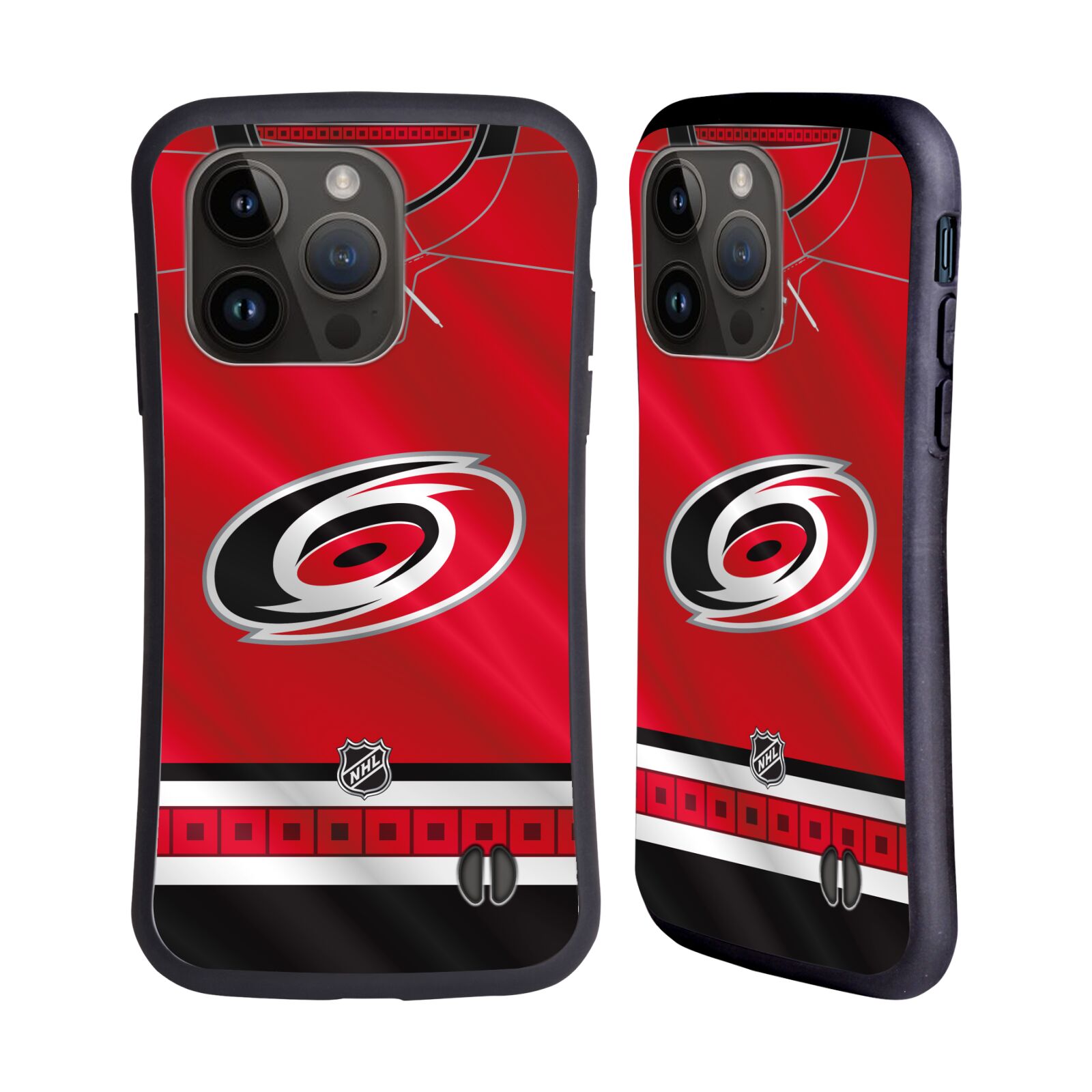 Obal na mobil Apple iPhone 15 PRO - HEAD CASE - NHL - Carolina Hurricanes znak dres