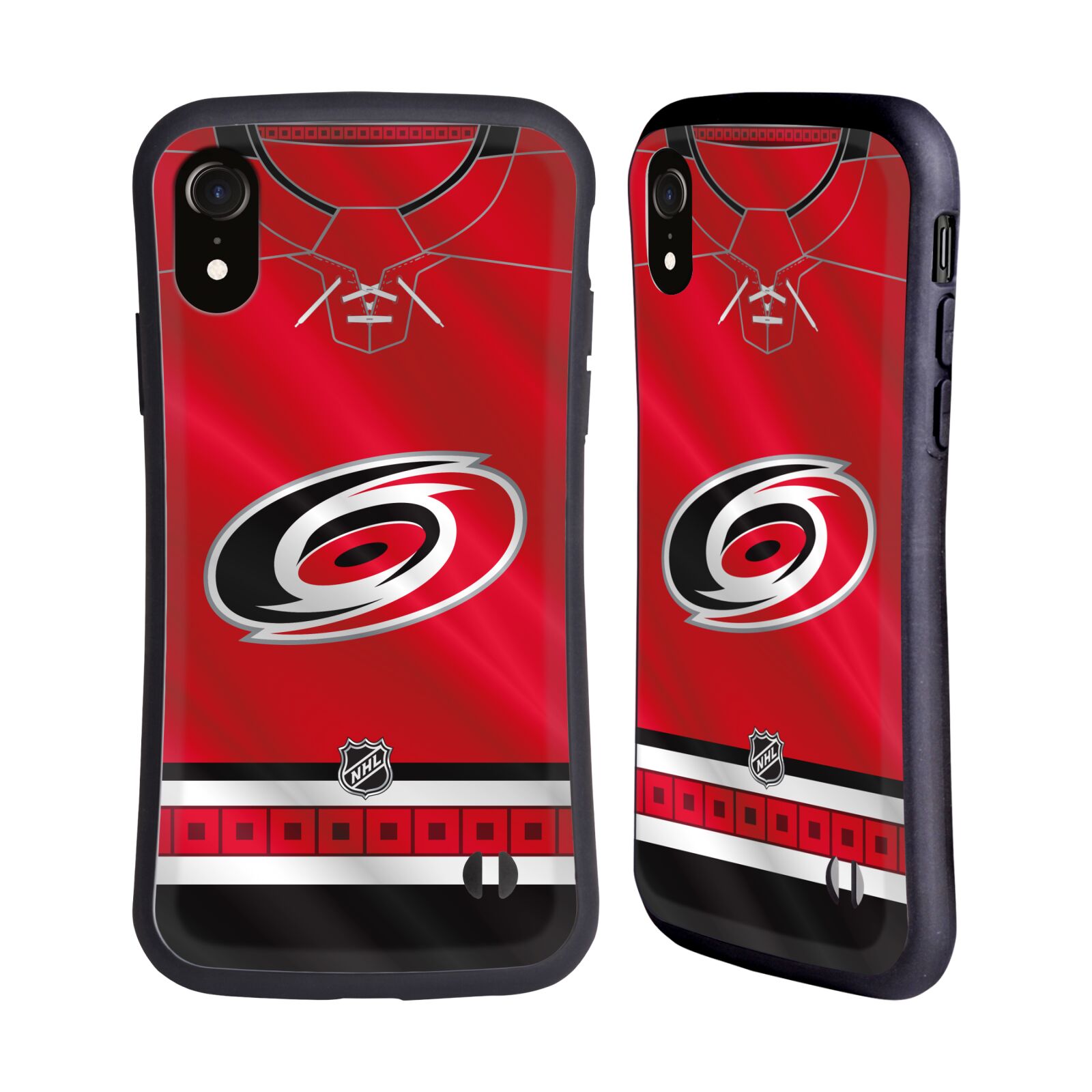 Obal na mobil Apple iPhone XR - HEAD CASE - NHL - Carolina Hurricanes znak dres