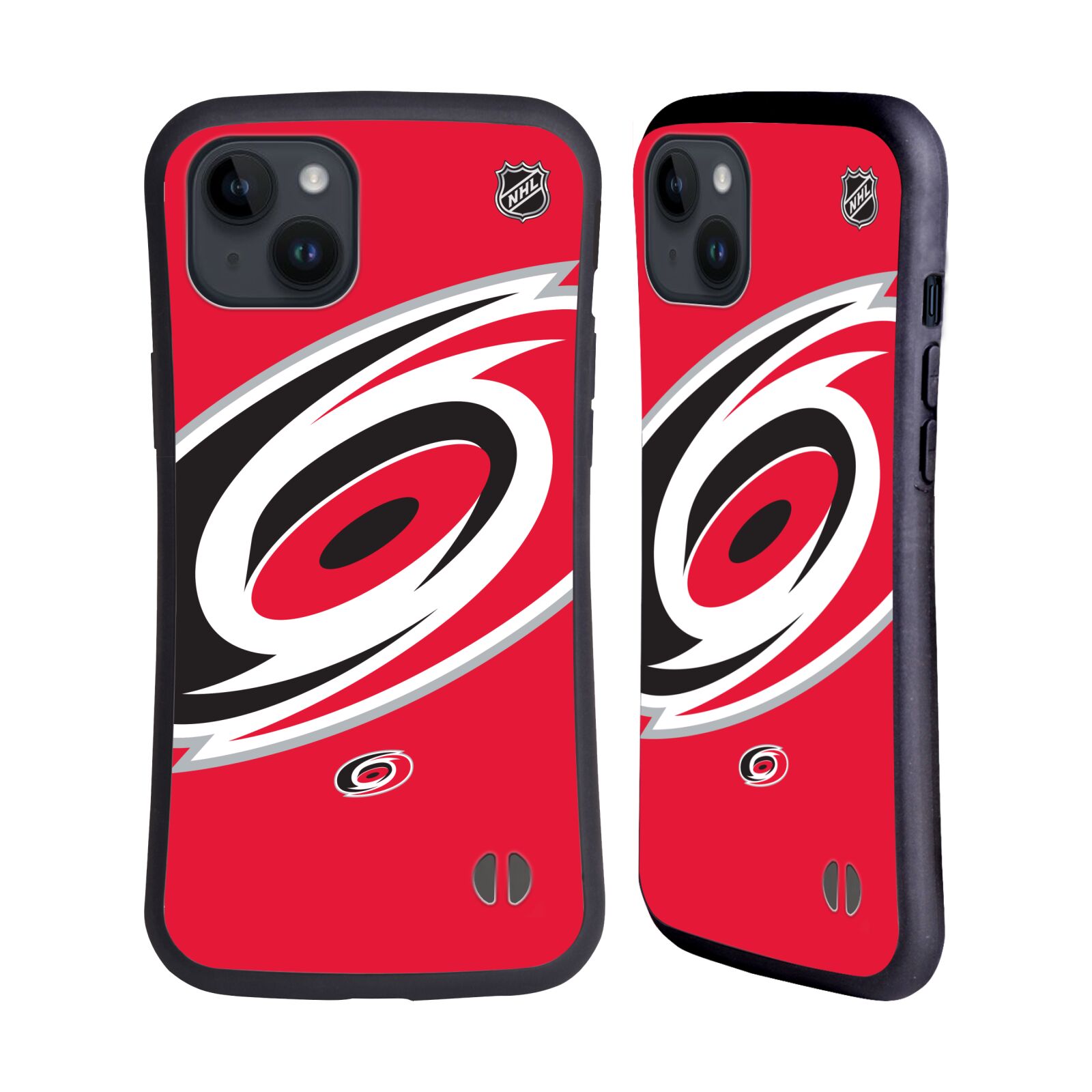 Obal na mobil Apple iPhone 15 PLUS - HEAD CASE - NHL - Carolina Hurricanes velký znak