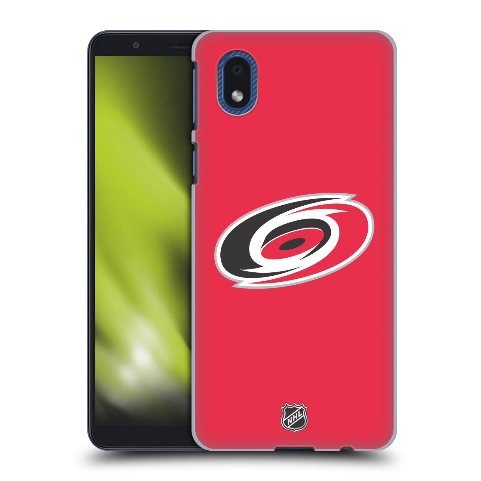 Pouzdro na mobil Samsung Galaxy A01 CORE - HEAD CASE - Hokej NHL - Carolina Hurricanes - znak
