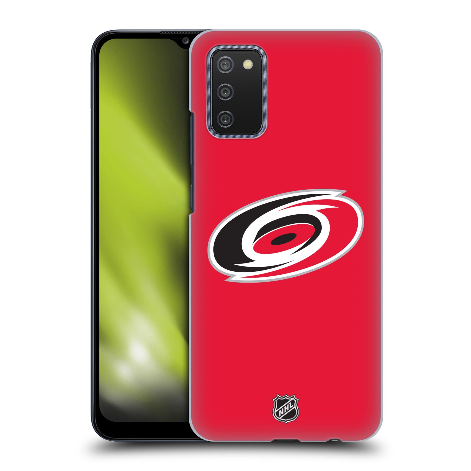 Pouzdro na mobil Samsung Galaxy A02s - HEAD CASE - Hokej NHL - Carolina Hurricanes - znak