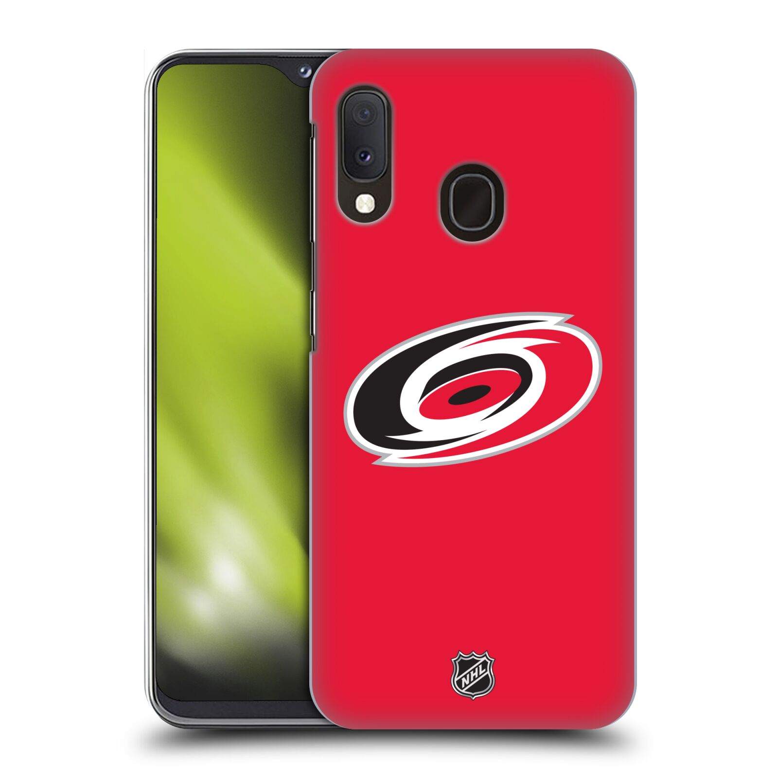 Pouzdro na mobil Samsung Galaxy A20e - HEAD CASE - Hokej NHL - Carolina Hurricanes - znak
