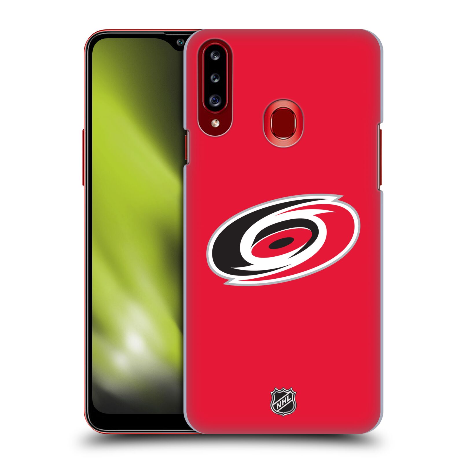 Pouzdro na mobil Samsung Galaxy A20s - HEAD CASE - Hokej NHL - Carolina Hurricanes - znak