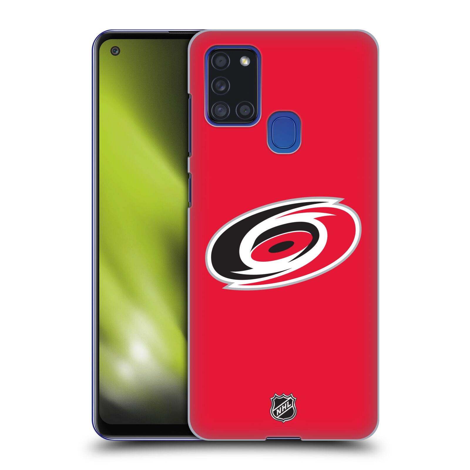 Pouzdro na mobil Samsung Galaxy A21s - HEAD CASE - Hokej NHL - Carolina Hurricanes - znak