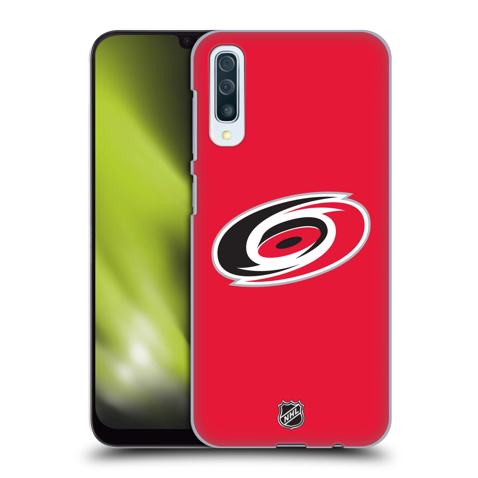 Pouzdro na mobil Samsung Galaxy A50 - HEAD CASE - Hokej NHL - Carolina Hurricanes - znak