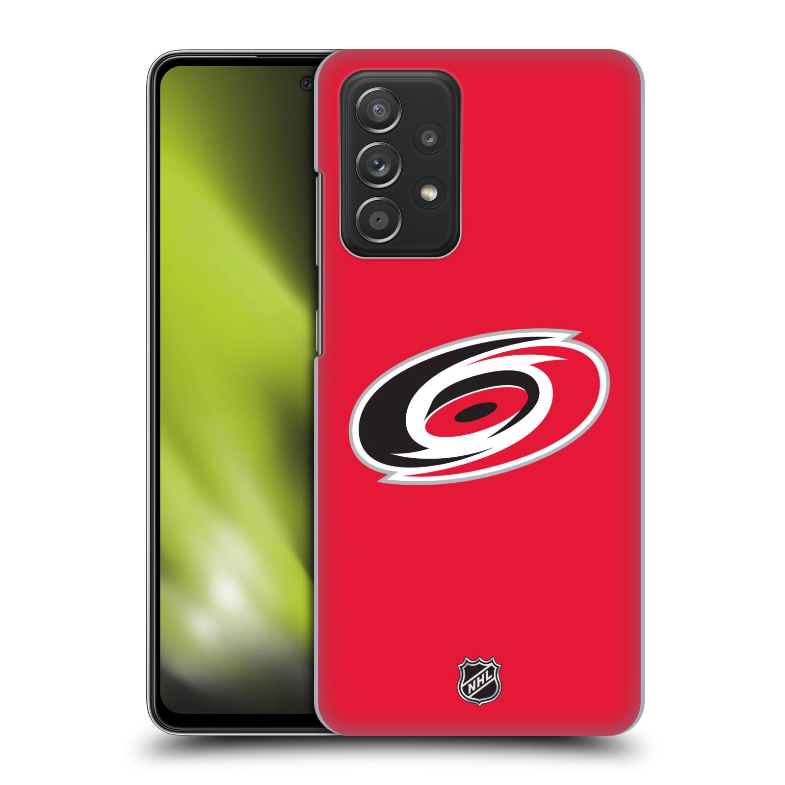 Pouzdro na mobil Samsung Galaxy A52 / A52 5G / A52s 5G - HEAD CASE - Hokej NHL - Carolina Hurricanes - znak