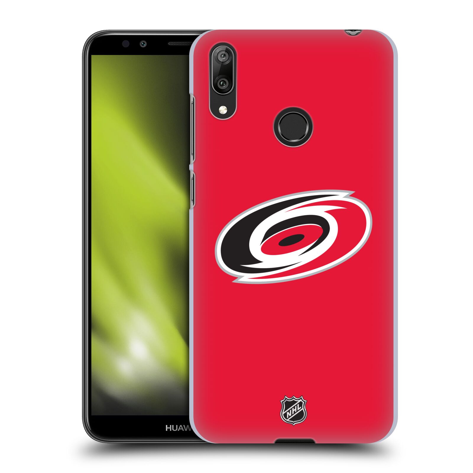 Pouzdro na mobil Huawei Y7 2019 - HEAD CASE - Hokej NHL - Carolina Hurricanes - znak