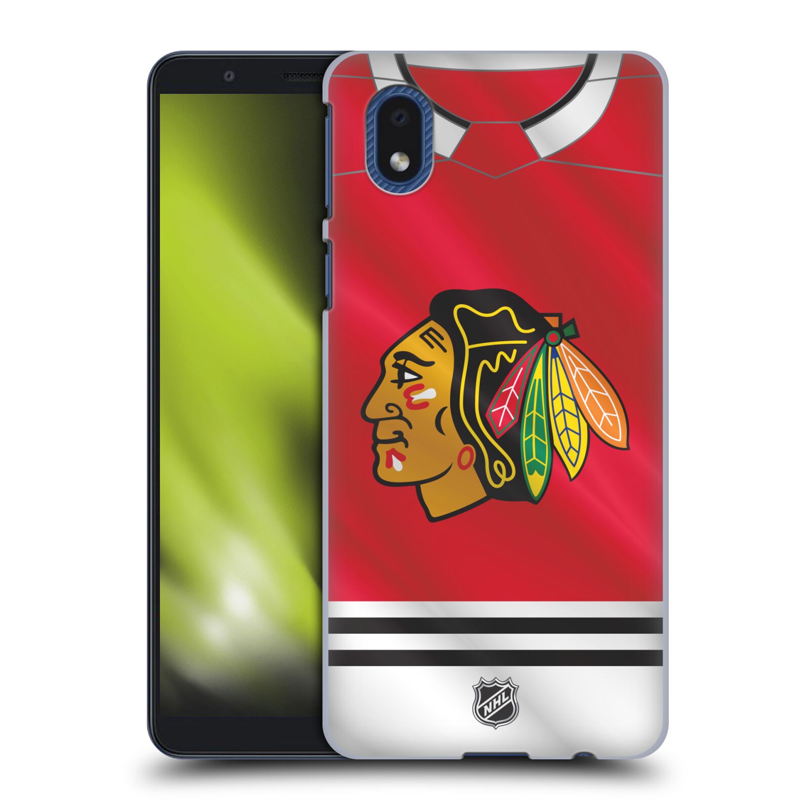 Pouzdro na mobil Samsung Galaxy A01 CORE - HEAD CASE - Hokej NHL - Chicago Blackhawks - dres