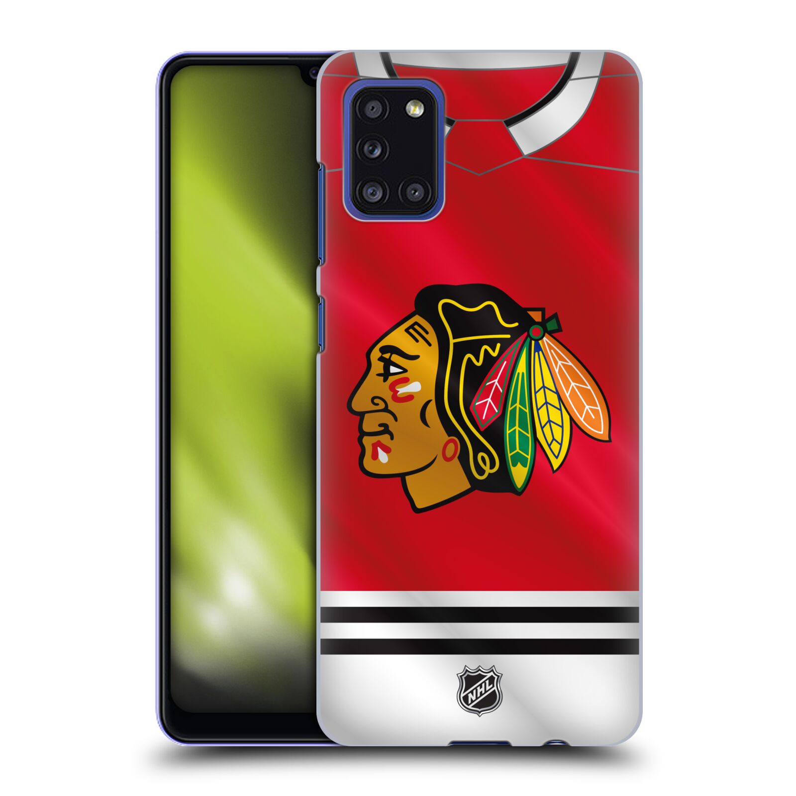 Pouzdro na mobil Samsung Galaxy A31 - HEAD CASE - Hokej NHL - Chicago Blackhawks - dres