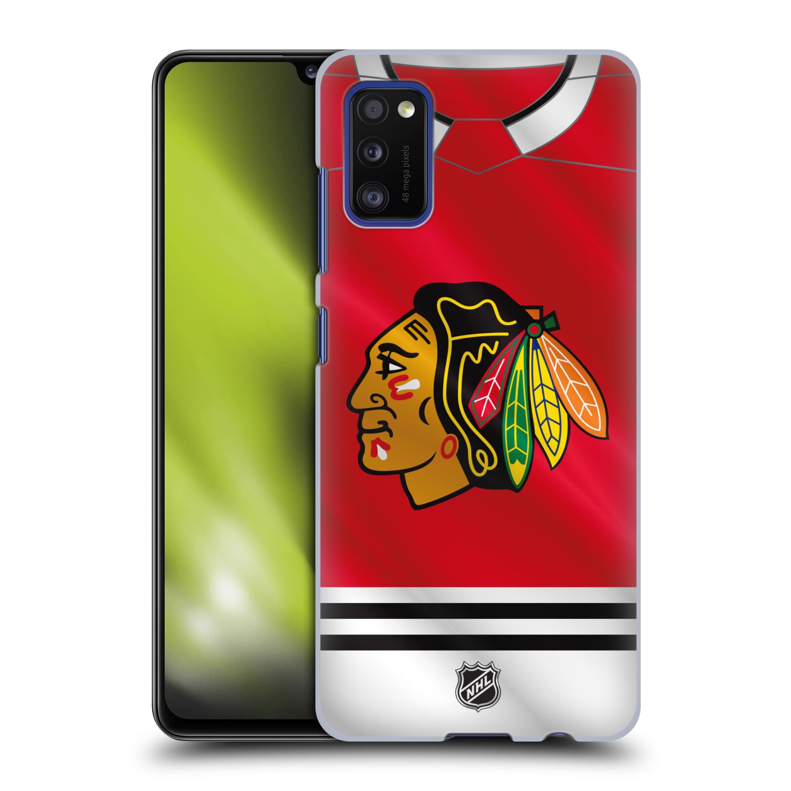 Pouzdro na mobil Samsung Galaxy A41 - HEAD CASE - Hokej NHL - Chicago Blackhawks - dres