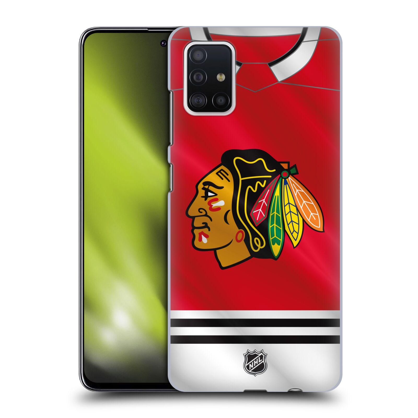 Pouzdro na mobil Samsung Galaxy A51 - HEAD CASE - Hokej NHL - Chicago Blackhawks - dres