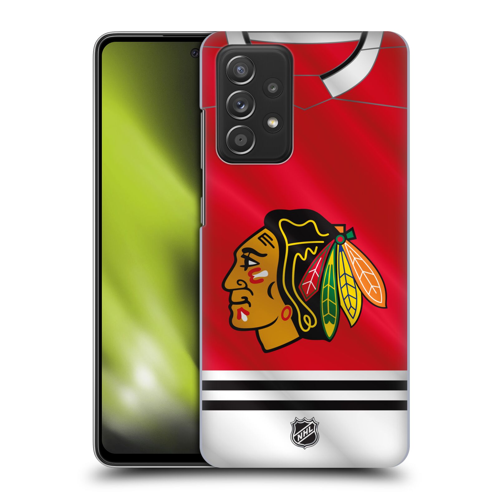 Pouzdro na mobil Samsung Galaxy A52 / A52 5G / A52s 5G - HEAD CASE - Hokej NHL - Chicago Blackhawks - dres