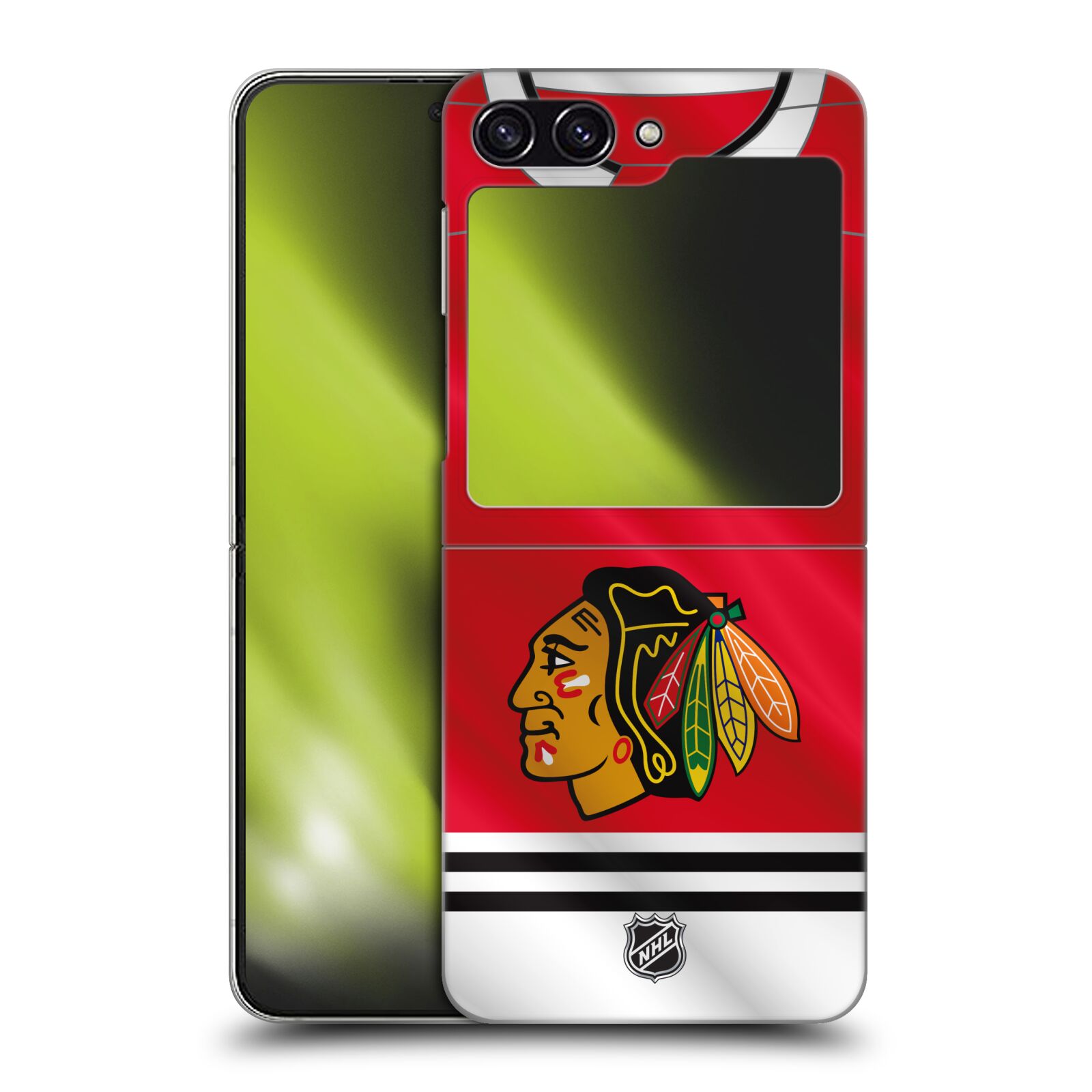 Plastový obal HEAD CASE na mobil Samsung Galaxy Z Flip 5  Hokej NHL - Chicago Blackhawks - dres