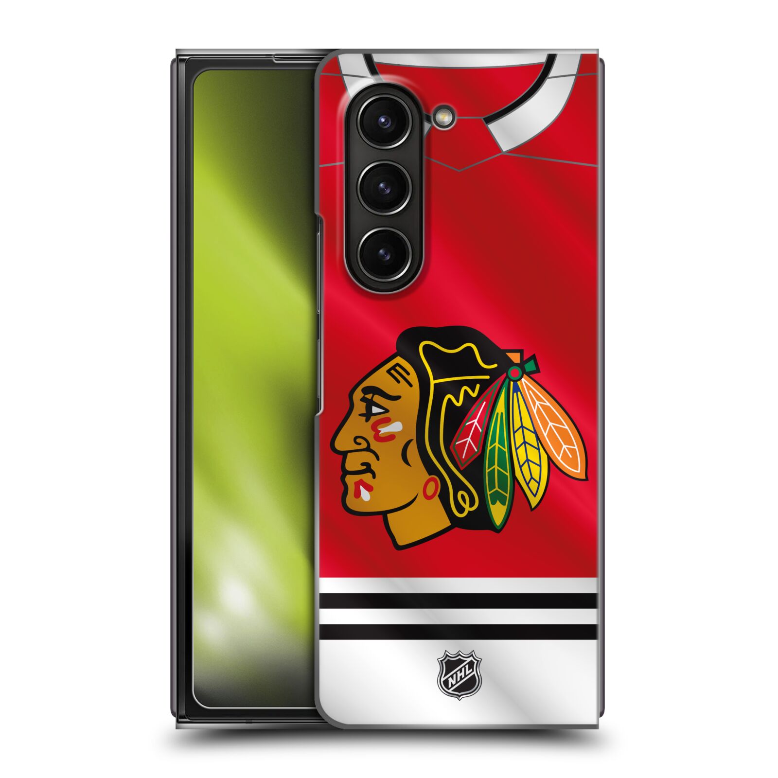 Plastový obal HEAD CASE na mobil Samsung Galaxy Z Fold 5  Hokej NHL - Chicago Blackhawks - dres