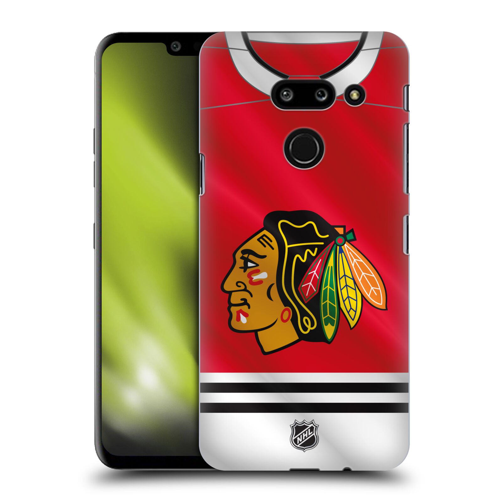 Pouzdro na mobil LG G8 ThinQ - HEAD CASE - Hokej NHL - Chicago Blackhawks - dres