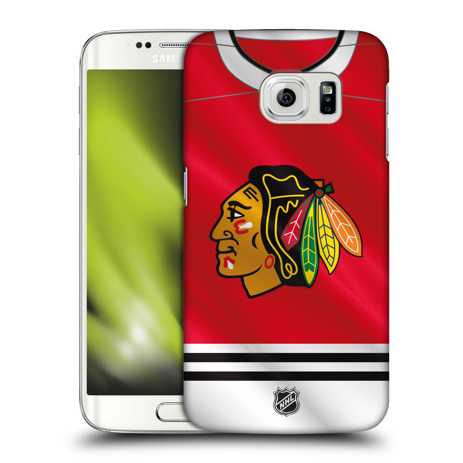 Pouzdro na mobil Samsung Galaxy S6 EDGE - HEAD CASE - Hokej NHL - Chicago Blackhawks - dres