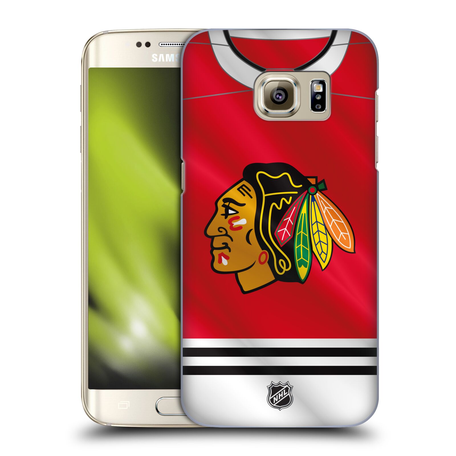 Pouzdro na mobil Samsung Galaxy S7 EDGE - HEAD CASE - Hokej NHL - Chicago Blackhawks - dres