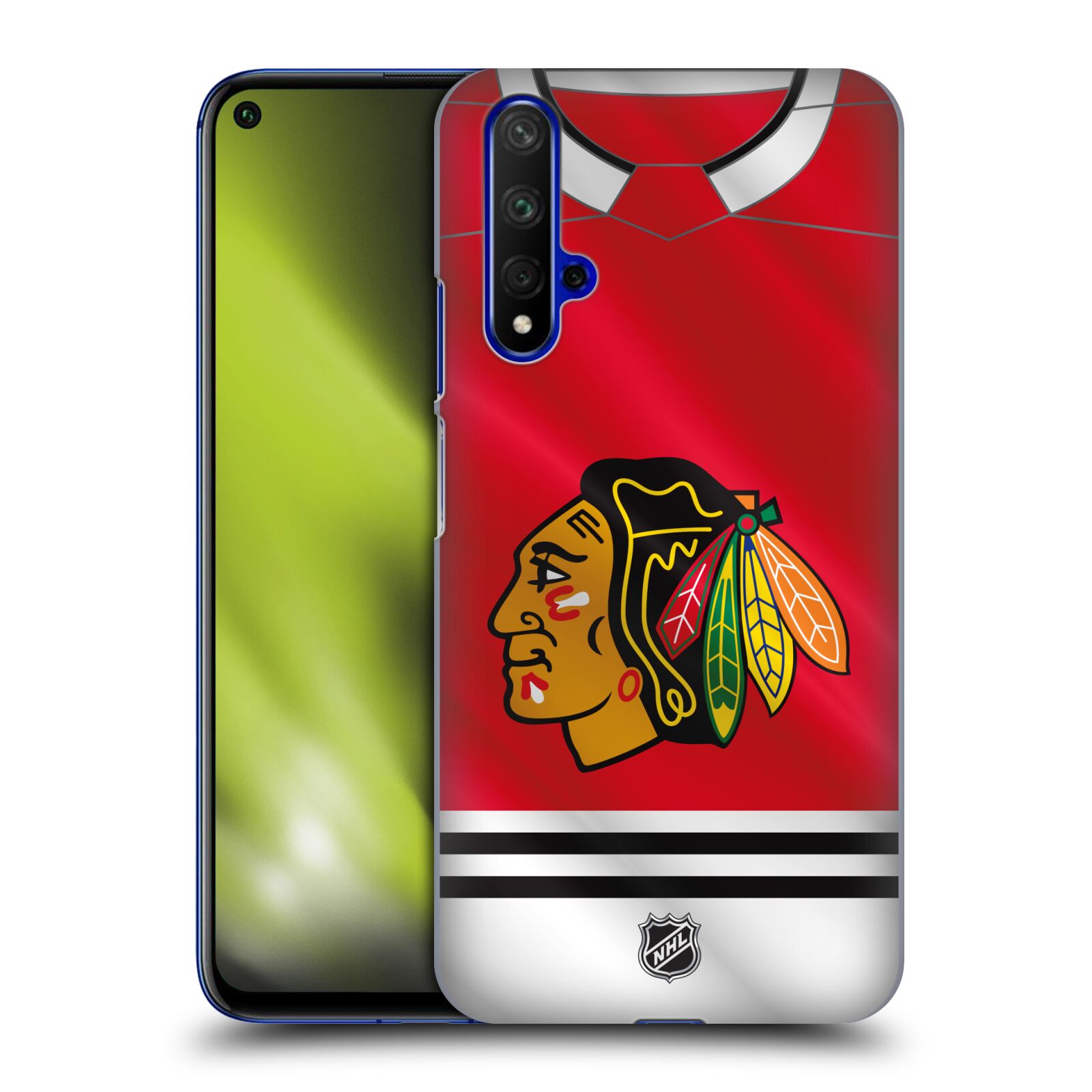 Pouzdro na mobil HONOR 20 - HEAD CASE - Hokej NHL - Chicago Blackhawks - dres