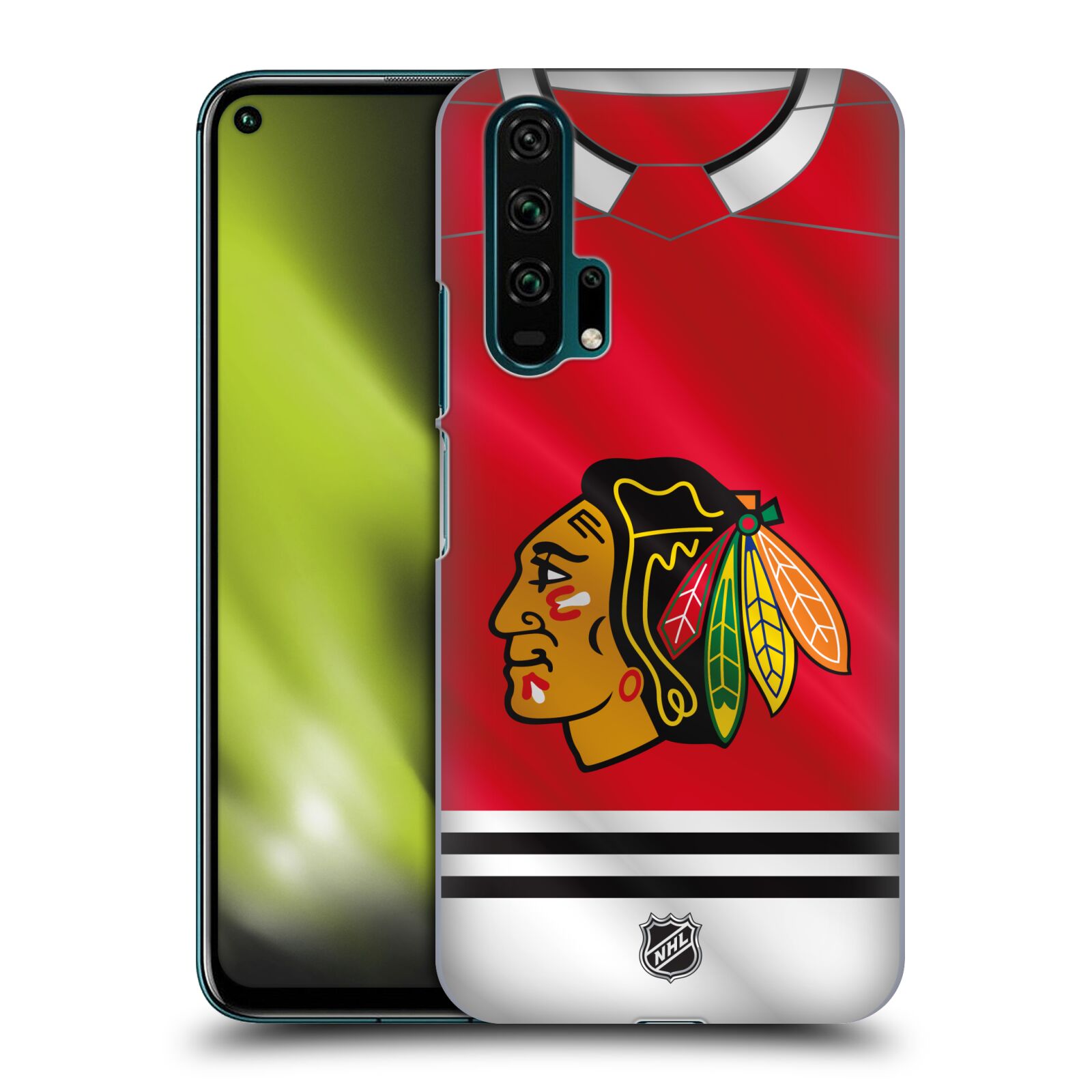 Pouzdro na mobil HONOR 20 PRO - HEAD CASE - Hokej NHL - Chicago Blackhawks - dres