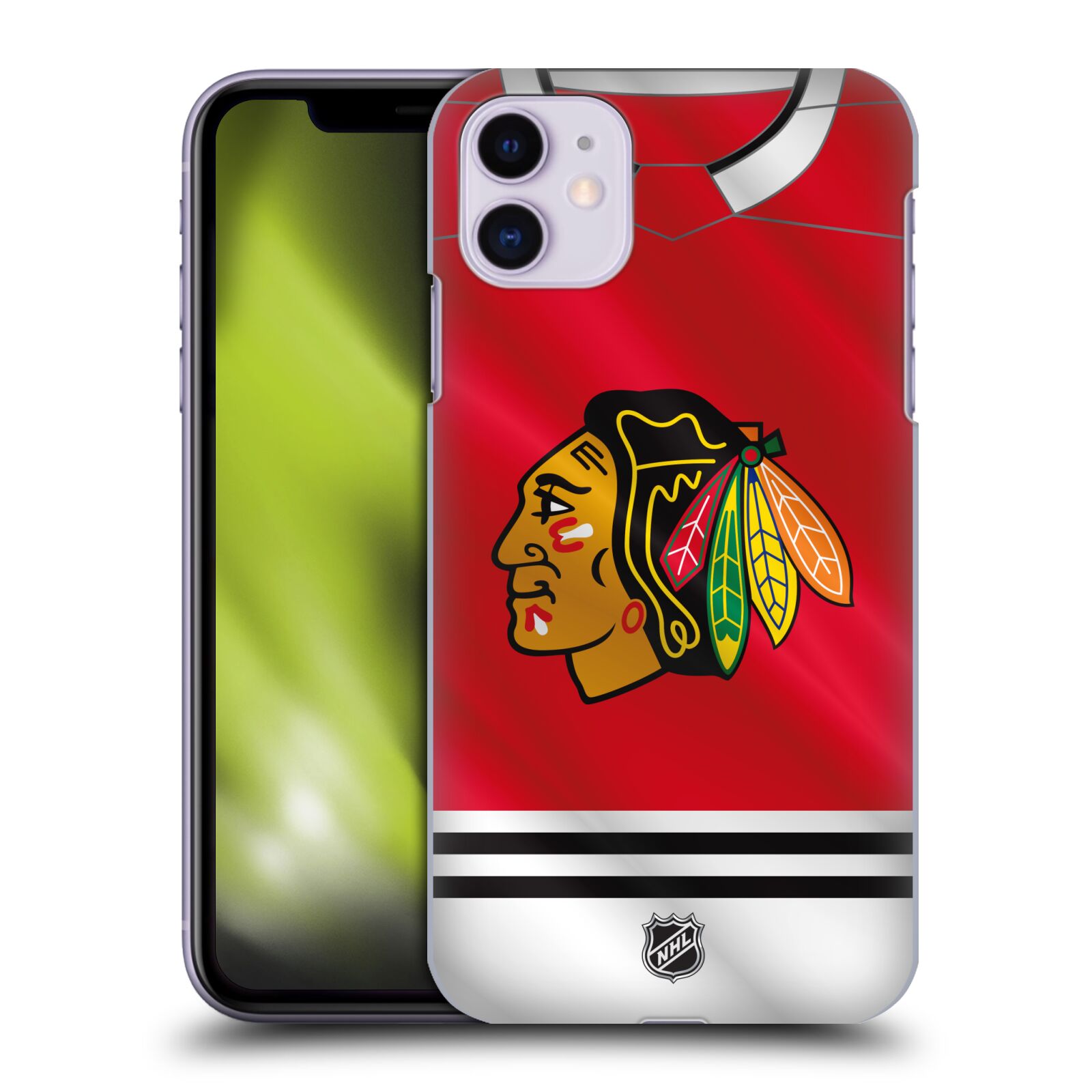 Pouzdro na mobil Apple Iphone 11 - HEAD CASE - Hokej NHL - Chicago Blackhawks - dres
