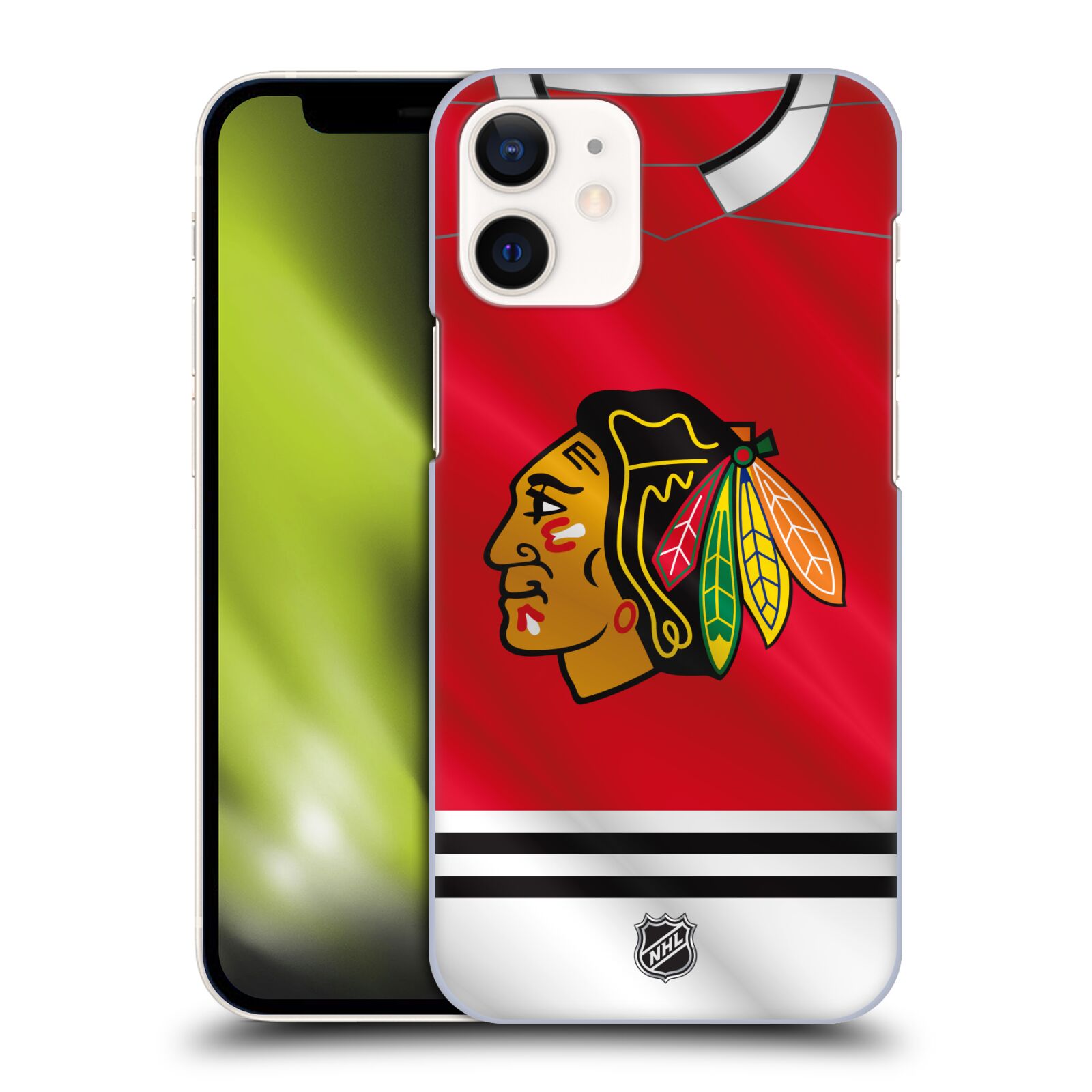 Pouzdro na mobil Apple Iphone 12 MINI - HEAD CASE - Hokej NHL - Chicago Blackhawks - dres